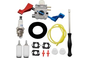 HOYPEYFIY Carburatore C1U-W12A con kit di repower filtro aria di ricambio per soffiatore foglie Poulan FL1500 FL1500LE C1U-W12B 530071629