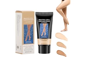 Vattentät ben- och kroppsmakeup – perfekt för ben, smink, tatueringsöverdrag, för ben- och kroppsärr, lätt att applicera, full concealer (#1 naturlig färg