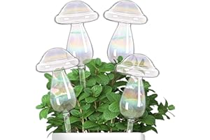 Jazlyvex Plant Watering Devices, Plant Watering Globes Glass, Self Watering System for Plants 4PCS