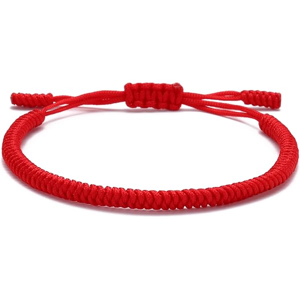 Bracciale Portafortuna Filo Rosso Kabbalah | Contro Il Malocchio | Regolabile Uomo/donna