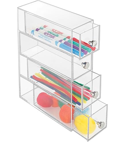 Ideign Clarity - Cosmetic Organizer LL Clear - con coperchio