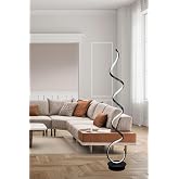 LEGACY Lara Siyah Renk Modern Tasarım G&uuml;n Işığı Led Salon - Yatak Odası Led Lambader Siyah