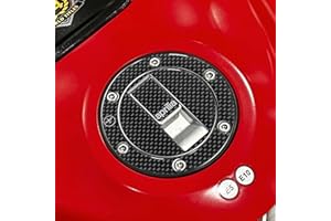 labelbike - 3D Sticker in carbon-colored resin Gel for Tank Cap Protection 6 holes for Motorcycles compatible with Aprilia