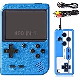 SUFUS Consola de Juegos Portátil, 400 Juegos Retro 3 Pulgadas Pantalla a Color Soporte para Jugadores Duales y Conexión de TV
