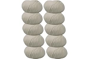 DELFINO WOLL DOLOMITI Tiglio 10 Gomitoli Lana Merinos 50g - Disponibile in più Colori e Spessori - Filato Colore Bianco (401) - 85% Lana Merinos, 15% Microfibra - 100% Made in Italy (401)