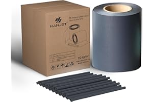 Hanjet PE Privacy Screen Strips Garden Fence 35 m x 19 cm Environmentally Friendly Double Rod Mats Privacy Screen Weatherproof Wind Protection Complete Set with 25 Clips for Garden Fence, Balcony