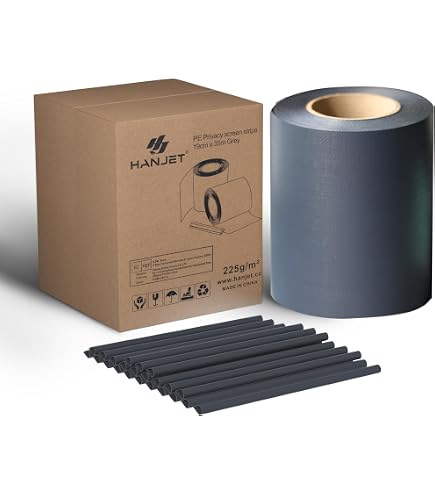 M-tec Design Sichtschutzstreifen PVC – Motiv Hamburg, 19 Cm X 2,85 M, 3er Pack, Mit Klemmschienen