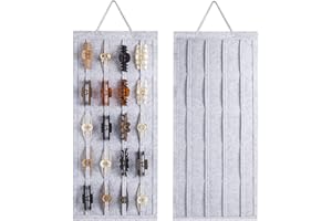 Kraeoke Haarspangen Aufbewahrung Halter Displayhalter für Haarschmuck große Hängende Schmuck Organizer für Mädchen (Grau)