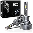 DZG H1 LED Headlight Bulbs 6500K Super Bright H1 LED Fog Light Bulbs High Low Beam Halogen Replacement LED Headlights Conversion Kit, Pack of 2