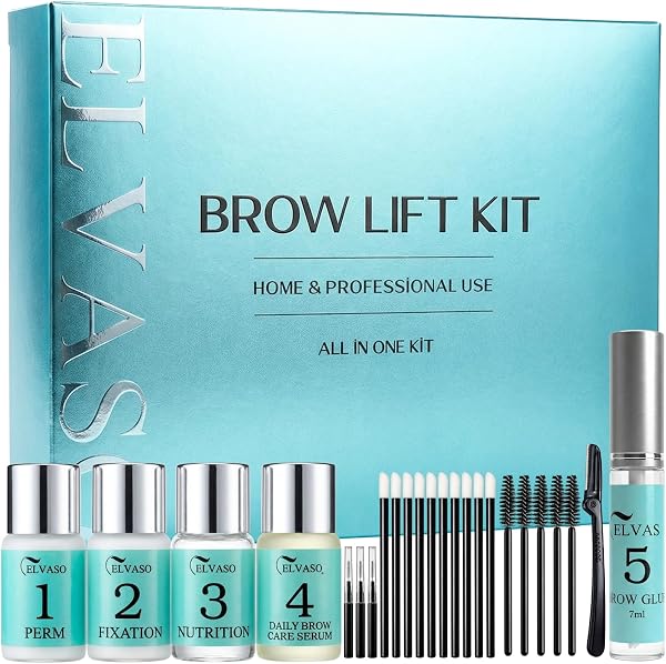 Augenbrauen Lifting Set, DIY Brow Lifting Set für Zuhause, Sofortiger Salon-Effekt für Vollere, Dichtere 3D-Augenbrauen, Einfach in der Anwendung & Lang Anhaltendes Ergebnis, Brow Lamination - 1