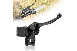 RUTU Hydraulischer Hauptbremszylinder rechts mit Bremshebel – Ersatz-Scheibenbremsteile für 50 cc, 70 cc, 90 cc, 110 cc, 125 cc Taotao Coolster Rancher420 Zubehör Dirt Pit Bike passend für 7/8" Lenker