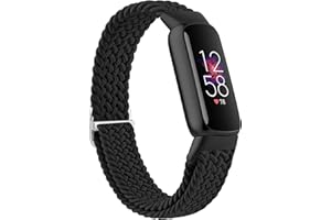 Oumida Elastic Solo Loop for Fitbit Luxe Strap for Women Men, Adjustable Stretchy Braided Sport Replacement Wristbands for Fitbit Luxe/Special Edition Fitness Tracker