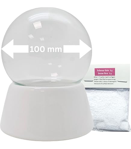 Kit Boule à Neige DIY Snowglobe 100mm - Création Personnalisée Avec Base Noire