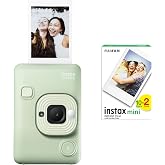 Instax mini LiPlay Hybrid Matcha Green Fotoğraf Makinesi 20'li Film
