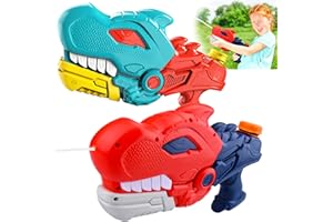 BBWELL Pistola de Agua Niños,Juguete de Pistola de Agua para niños,Juguete Pistoles de Aguas Niño,Potente Chorro de Aguas con un Alcance Largo 8-10m,2pcs Juguets de Pistol de Aguaes