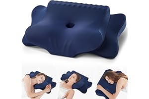 FAIORD Nackenkissen Kopfkissen, Memory Foam Kissen Ergonomisches Kopfkissen, Nackenstützkissen für Seitenschläfer, Rücken und Bauchschläfer