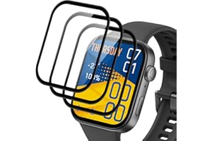 Supershieldz Panzer Schutz Glas für Huawei Watch Fit 3, 3D-Vollständige Schutzfolie, Anti-Kratzen 9H Härte Panzerfolie, HD Klar Displayschutz, Anti-Bläschen - 3 Stück
