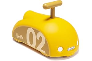 Italtrike Ginetta - Minieolo - Primi Passi Cavalcabile a Spinta 1-6 Anni - Sicuro, Robusto, Agile e Silenzioso - Sviluppo Motorio e Divertimento (Giallo)