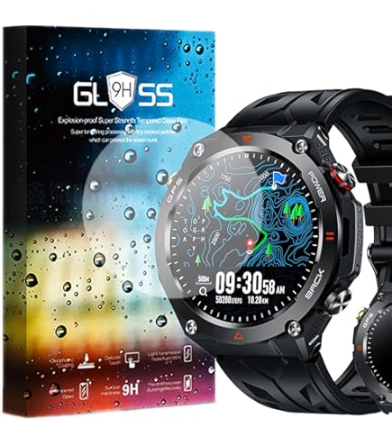 Vaxson 3 pellicole protettive compatibili con AUKEY LS02 1.4 Smartwatch Smart Watch, protezione schermo [non in vetro temperato