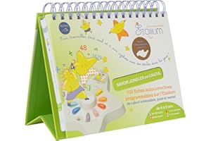 CHEVALET ETOILIUM - Savoir Jongler en calcul - 100 fiches autocorrectives programmables sur l’ETOILIUM, Conforme Programmes Scolaires, 6 à 9 Ans, CP, CE1, CE2, Addition, soustraction, Multiplication