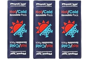 PHYSIQUE - 3 X Reusable Hot and Cold Packs (34 cm x 13 cm) - Use as Heat Pad or Ice Pack for Instant Pain Relief, Perfect for Soothing Headaches or Menstrual Pains