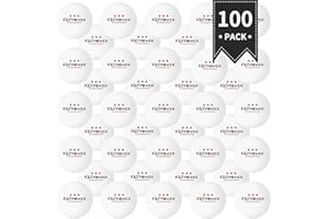 ENG Lot de 100Pcs Ping-Pong Balles de Tennis de Table en résine ABS 40 mm 3 étoiles pour Exercices, Entraînements, Club de Tennis de Table, Amateurs, Adultes et Enfants Jeux