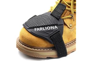 FARLIONA Motorcycle Motorbike shift Pad, Shoe Boot Cover Protector, Useful Gear Shifter Accessories, Black, Medium