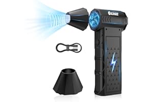 XJUGEZ Compressed Air Duster,4-Gear Electric Air Duster with 2 LED&Screen,130000RPM Cordless Mini Air Blower Rechargeable as Compressed Air Can,Handhold Compressed Air Cleaner for PC,Keyboard,Car-04