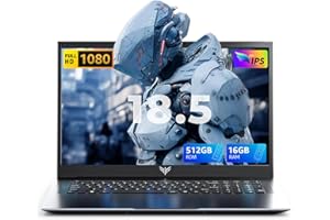 ACEMAGIC AX18 Ordinateur Portable 18.5" - Ordinateur Portable 16Go RAM 512Go SSD (Processeur N150, 8000mAh), Écran FHD, HDMI & USB-C, 3X USB3.2, Laptop Léger pour Études et Bureau