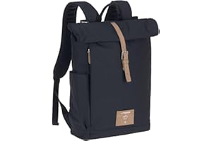 LÄSSIG Sac à dos décontracté pour bébé avec matelas à langer, attache pour poussette /Casual Urban Backpack