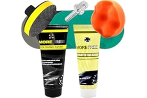 MORE FREE Pulir Faros Coche-Kit de restauración de Faros de Automóviles pulir Faros Coche para Restaurar Faros turbios, Restaurador De Faros amarillentos o Desgastados