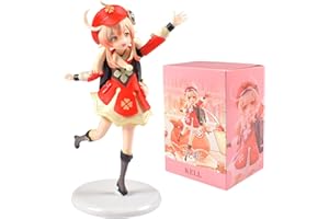 ZeYou Genshin Impact Figure Zabawki Klee Anime Action Figurka Model Figurka Stół Biuro Dekoracja Sammlung Desktop Puppe 16 cm, Pequeño, Czerwona