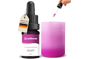 Candleverse Premium Liquid Candle Colour [Purple] | Highly Concentrated Paint for DIY Candle Making | 10 ml Bottle