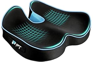 POOTACK Cuscino Sedia Ufficio, Cuscino Sedile, Cuscino Memory Foam per Sedia da Scrivania, Cuscino Memory Foam per Ufficio Casa Auto Sedia a Rotelle