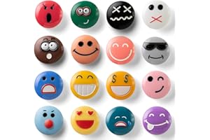 ‎SUNURS SUNURS 3D-Kühlschrankmagneten (16er Oder 9er Set) - Ausdrucksstarke Resin-Magnete Mit Neodym-Magneten, Glatter Oberfläche & Flachem Design