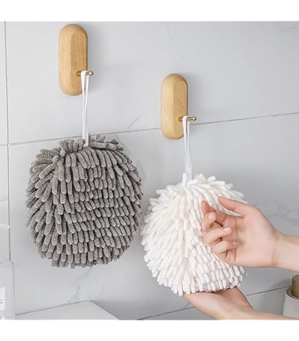 Set 4 Asciugamani Bambini Microfibra - Con Gancio, 30x30 Cm, Assorbenti