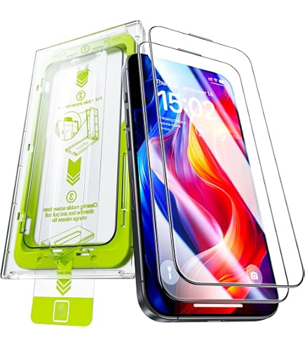 Sichtschutzfolie Für IPhone 16 Pro Max [2 Stück] | Anti-Spähen Panzerglas 9H | Einfache Installation