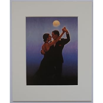 Only The Deepest Red II By Jack Vettriano – Mounted Art Print, 10x8 Inches