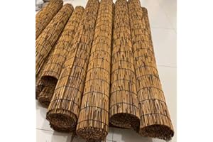 HRXQ Canisse Bambou Brise Vue Jardin 90×500cm 120×300cm 120×500cm Clôture en Roseau Écologique pour Terrasse, Balcon Et Jardin Coupe-Vent - Facilité De Coupe ＆Installation (Size : 100x500cm)