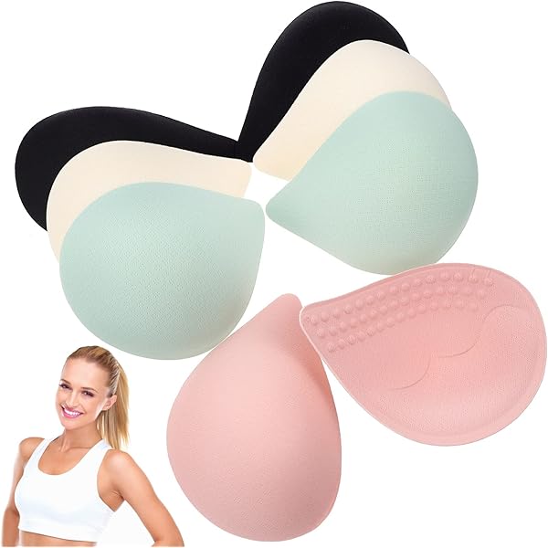 Set 5 Paia Inserti Reggiseno Rimovibili - Imbottiture Spugnose Per Push Up E Comfort - Foto 10