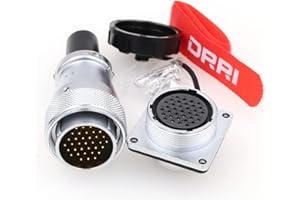 DRRI WeiPU WS28 26 broches AC DC Circuit Signal LED Heavy Duty Industrial Cloison Plug Male Female Socket for Industrial Control Systems