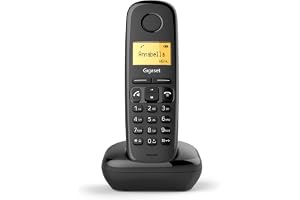 Gigaset A270 Cordless Phone with 18 Hrs Talk Time, 200 Hrs Standby, 50M Indoor & 300M Outdoor Range, Speakerphone, 80 enteris, Made in Germany for Home & Office, DECT, Hands Free