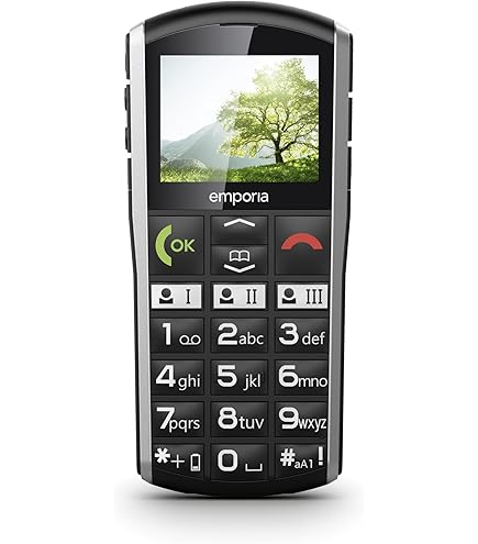 foto-kontor Cover compatibel met Emporia Simplicity schoudertas TPU beschermende cover tas keten zwart