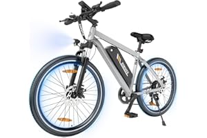 ESKUTE M100 Bicicleta Eléctrica, 27.5" Bicicleta Electrica Montaña,Motor 250W, Batería Extraíble 36V 10.4 Ah, Pantalla LED, 7 Velocidades, Bici Electrica MTB Trekking para Adultos Unisex