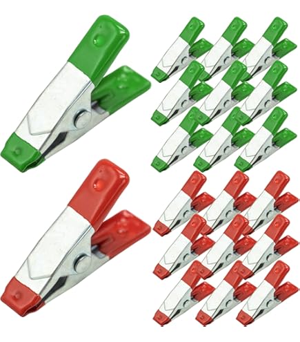 Rolson Federklemmen Set - 2 Stück 100mm Mit Gummigriffen