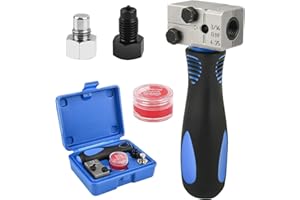 Aéttézoe Bremsleitung Bördelgerät 3/16" Universal Set - Kompatibel mit Autos und LKWs, für DIN- und SAE-Bördelungen, Hochwertig und Langlebig