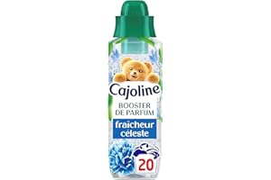 Cajoline Parfum de linge liquide infusé en perles booster pour lessive, Fraîcheur Céleste Elixir, 20 lavages 460ml