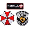 Graphic Dust Umbrella Corp Embroidered Iron On Patch Biohazard Patch Logo S.T.A.R.S. Patch Police Star Raccoon Patch Badge Patch
