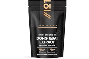 Dong Quai Extract 5000mg – 180 Vegan Tablets – High Strength 100:1 Angelica Sinensis Extract Supplement – Resealable and Recyclable Pouch by Alpha01