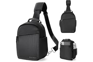 K&F CONCEPT Sac à bandoulière pour Appareil Photo, Sac à Dos Reflex Compact pour Appareil Photo imperméable à l'eau avec bandoulière Large et Ajustable